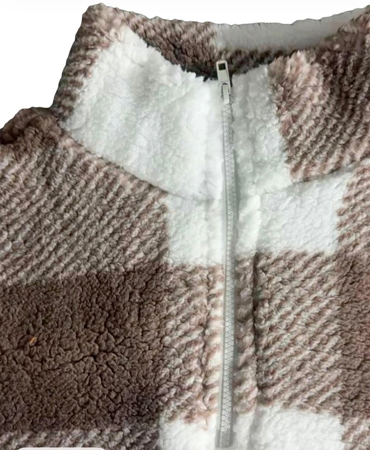 Woman’s plaid fleece