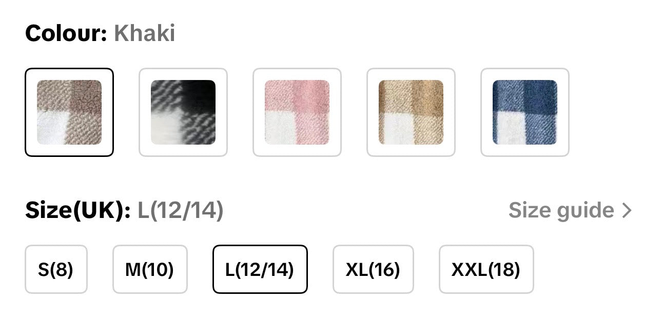 Woman’s plaid fleece